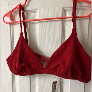 Skims Cotton Jersey Triangle Bralette